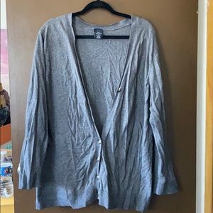 Grey button up cardigan
